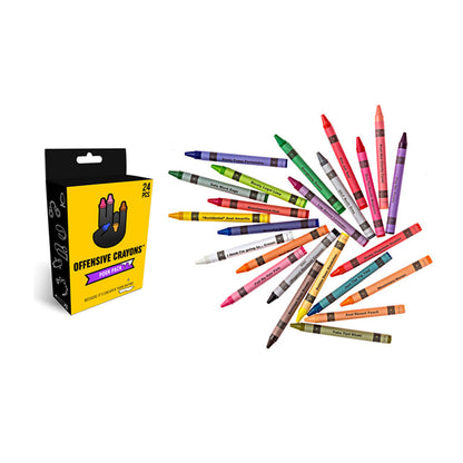 WoodRocket Offensive Crayons: Porn Pack – Multi-Color Crayon Set