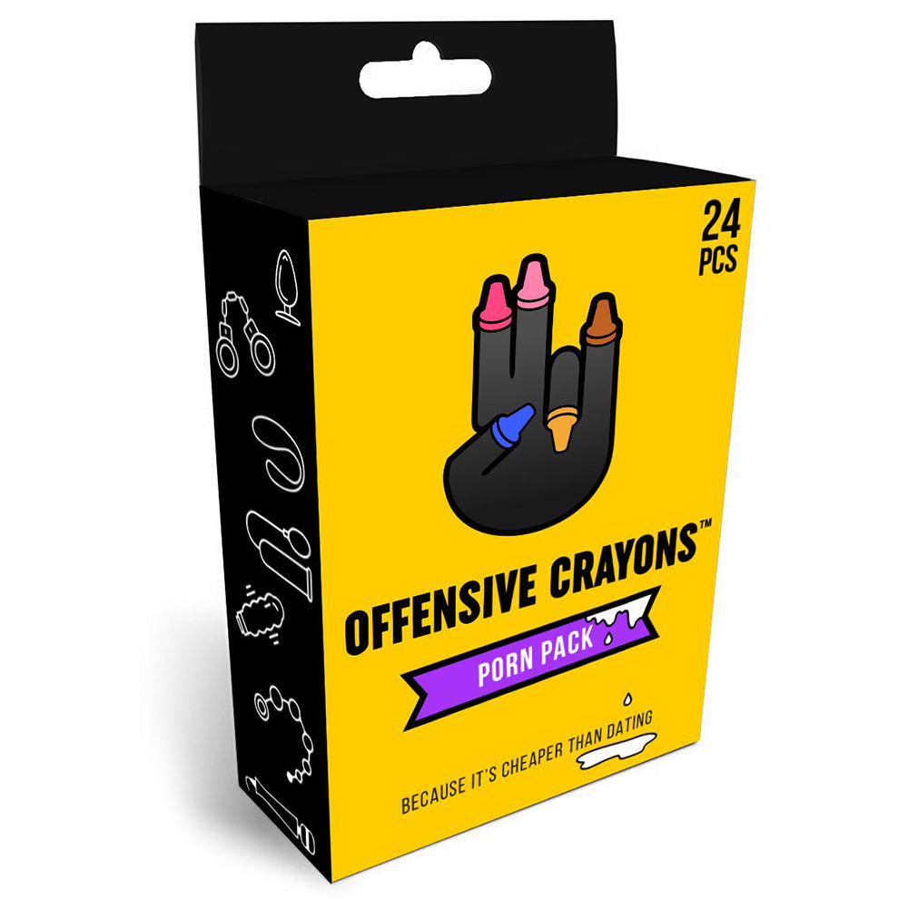 WoodRocket Offensive Crayons: Porn Pack – Multi-Color Crayon Set