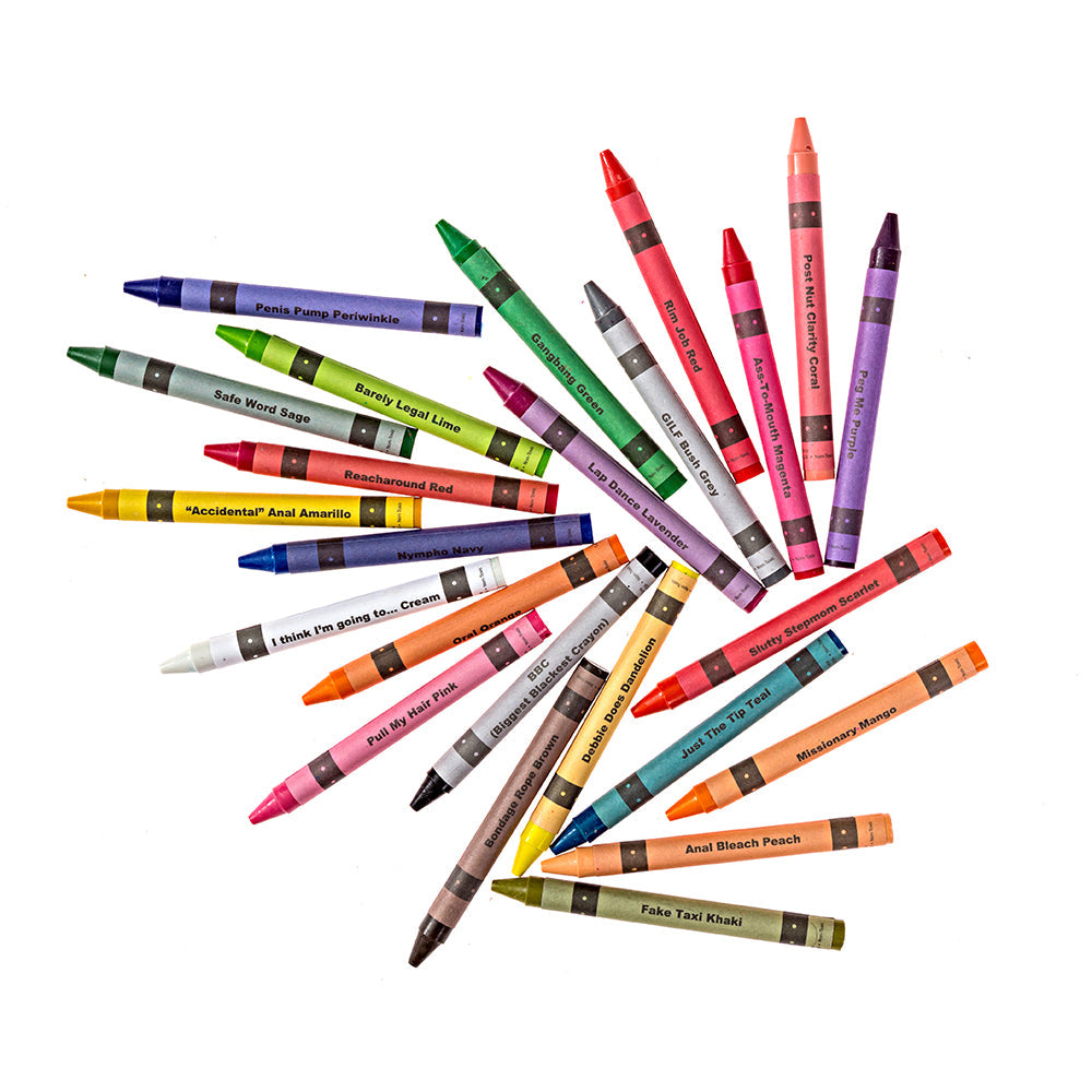 WoodRocket Offensive Crayons: Porn Pack – Multi-Color Crayon Set