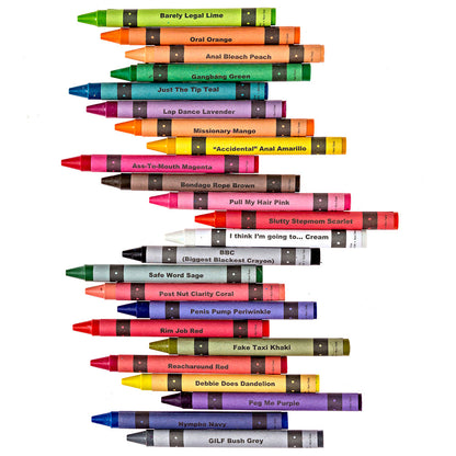 WoodRocket Offensive Crayons: Porn Pack – Multi-Color Crayon Set