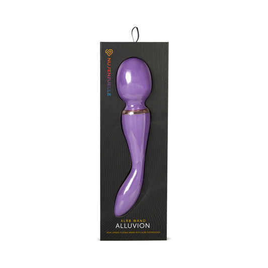 Nu Sensuelle Alluvion XLR8 Turbo Wand – Purple – Dual-Ended Vibrator with 12 Speeds