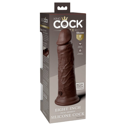 King Cock Elite 8 in. Realistic Dildo with Suction Cup – Brown