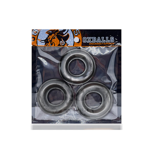 OxBalls Fat Willy 3-Pack Jumbo Cockrings – Steel