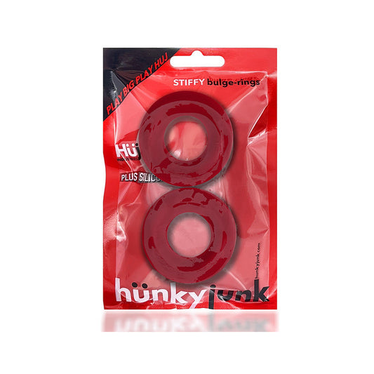 OxBalls Stiffy 2-Pack Bulge Cockrings – Cherry Ice