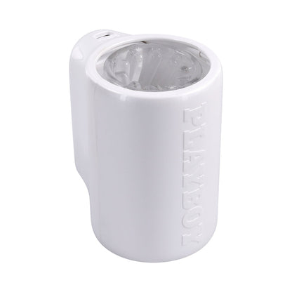 Playboy Spin Doctor Rechargeable Spinning Stroker – White
