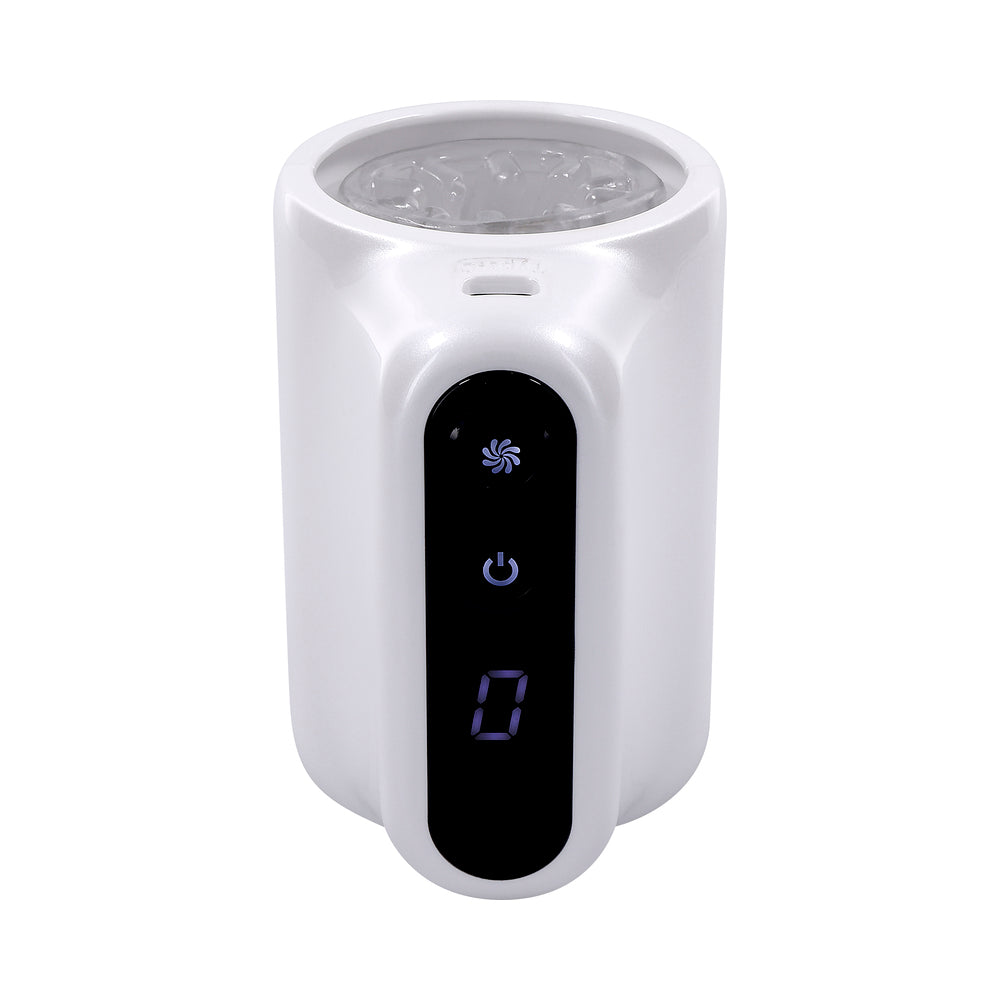 Playboy Spin Doctor Rechargeable Spinning Stroker – White