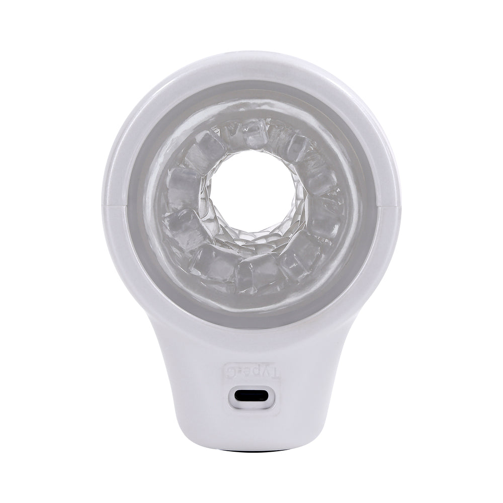 Playboy Spin Doctor Rechargeable Spinning Stroker – White