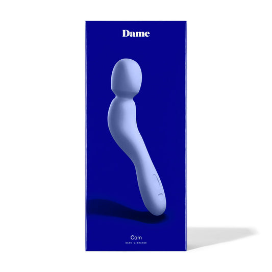 Dame Com Rechargeable Silicone Wand Vibrator – Periwinkle