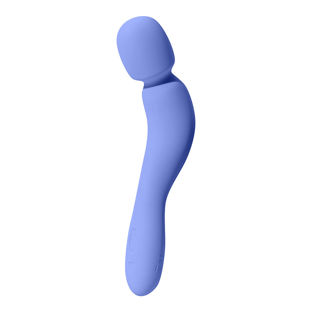 Dame Com Rechargeable Silicone Wand Vibrator – Periwinkle