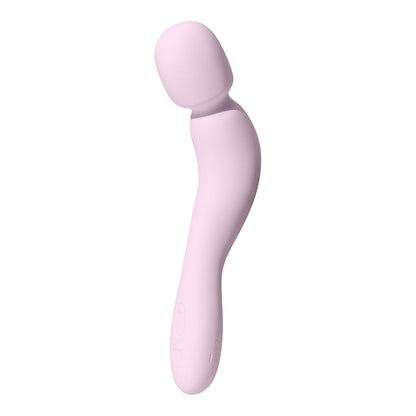 Dame Com Rechargeable Silicone Wand Vibrator – Light Pink