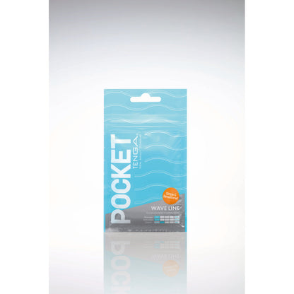 Tenga Pocket Masturbator Sleeve Wavy Line – Clear – Super Stretch Material