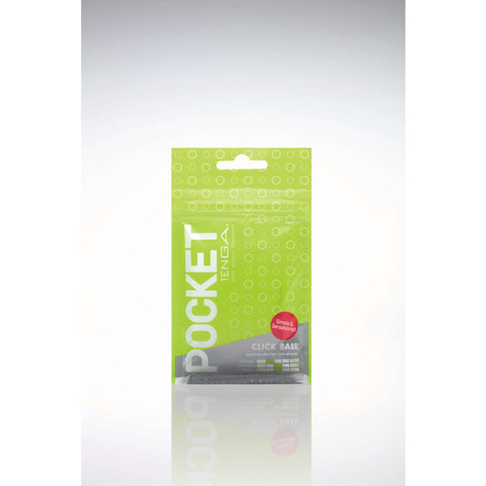 Tenga Pocket Masturbator Sleeve Click Ball – Clear – Super Stretch Material