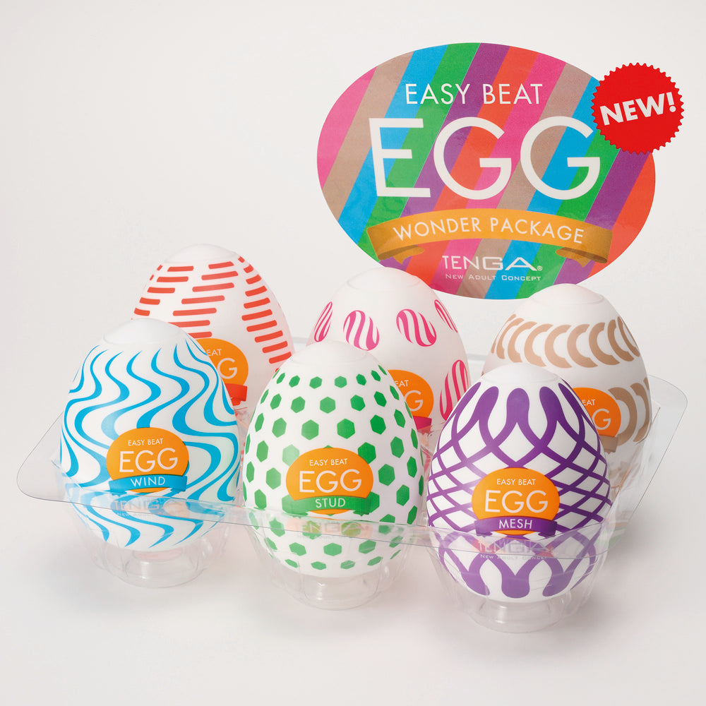 Tenga Egg Variety Pack Wonder – 6 pcs – Clear
