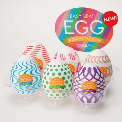 Tenga Egg Variety Pack Wonder – 6 pcs – Clear