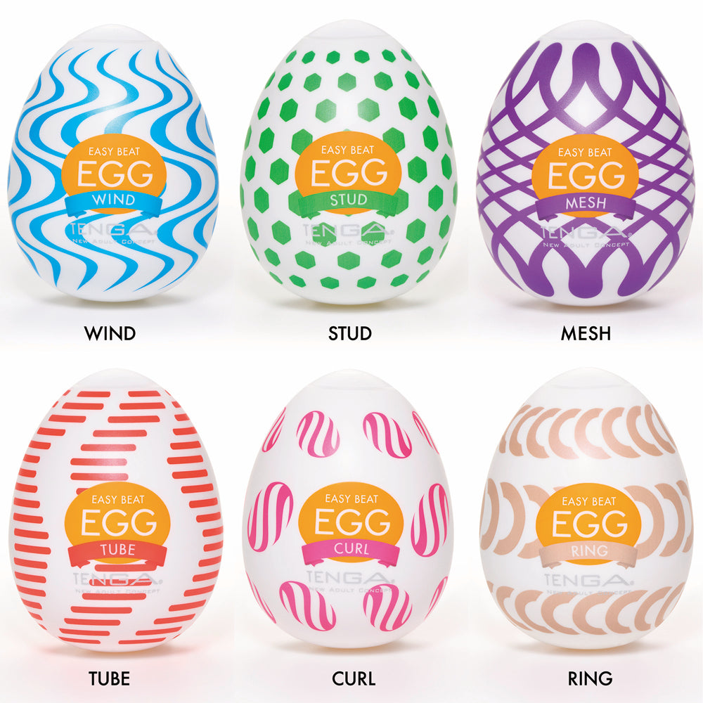 Tenga Egg Variety Pack Wonder – 6 pcs – Clear