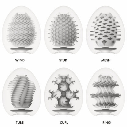 Tenga Egg Variety Pack Wonder – 6 pcs – Clear