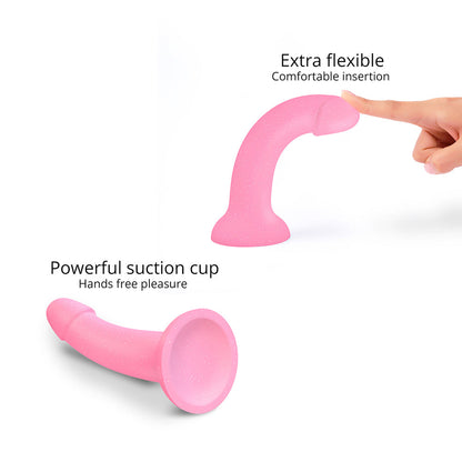 Love to Love Dildolls Glitzy Silicone Dildo – Pink Glitter