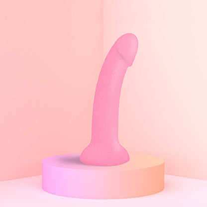 Love to Love Dildolls Glitzy Silicone Dildo – Pink Glitter