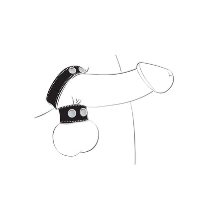 Nasstoys Ballgear Cock Strap with Ball Stretcher – Black