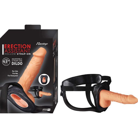 Nasstoys Erection Assistant Hollow Strap-On – White – 9.5 in.