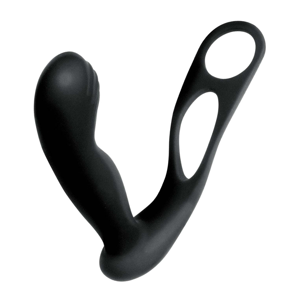 Nasstoys Butts Up Prostate Massager with Scrotum & Cock Ring – Black