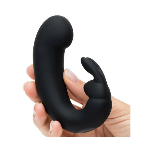 Fifty Shades of Grey Sensation Rechargeable Silicone G-Spot Rabbit Vibrator – Black