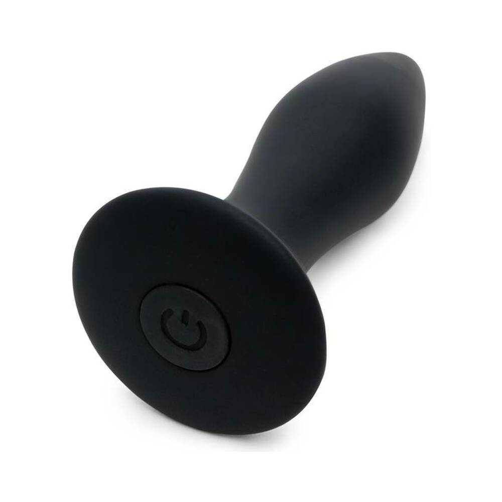 Fifty Shades of Grey Sensation Rechargeable Silicone Vibrating Butt Plug - Black