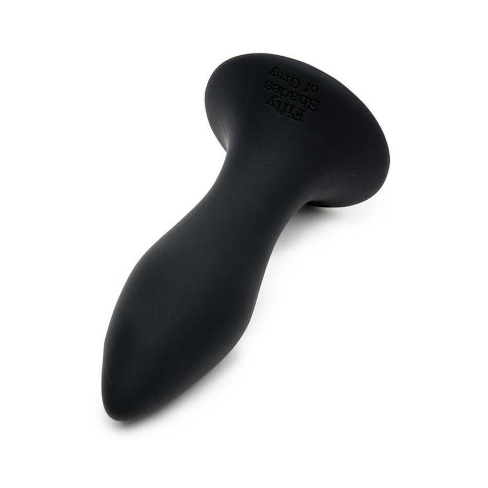 Fifty Shades of Grey Sensation Rechargeable Silicone Vibrating Butt Plug - Black