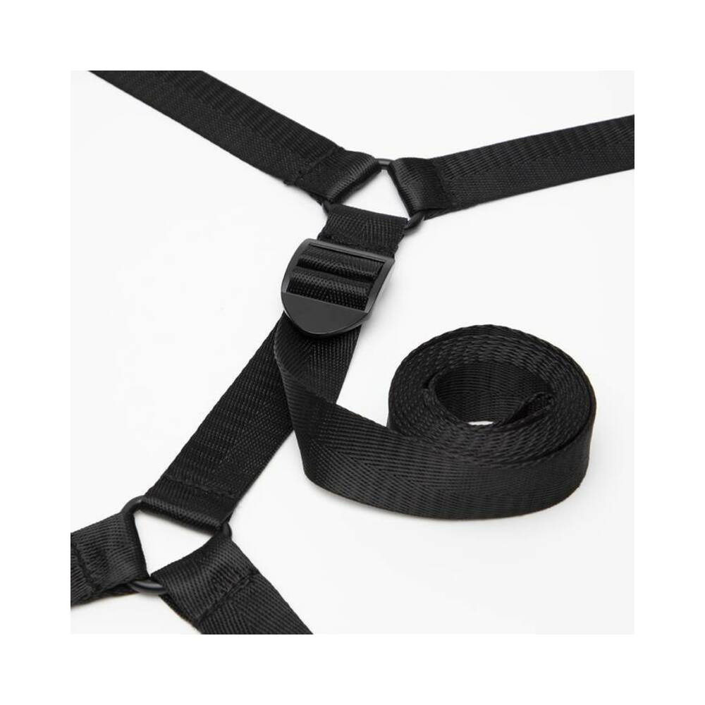 Fifty Shades of Grey Sweet Anticipation Under Mattress Restraint Set – Red/Black