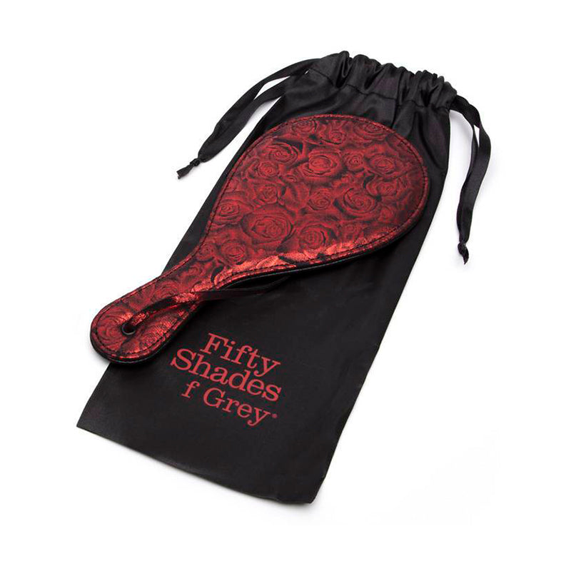 Fifty Shades of Grey Sweet Anticipation Faux Leather Round Paddle – Red