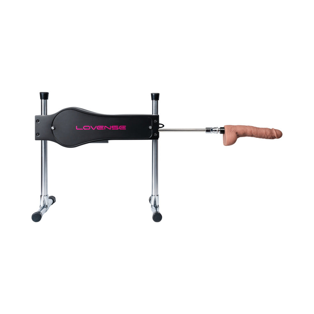 Lovense Bluetooth App-Compatible Sex Machine with Adjustable Tilt and Silicone Attachments - Black