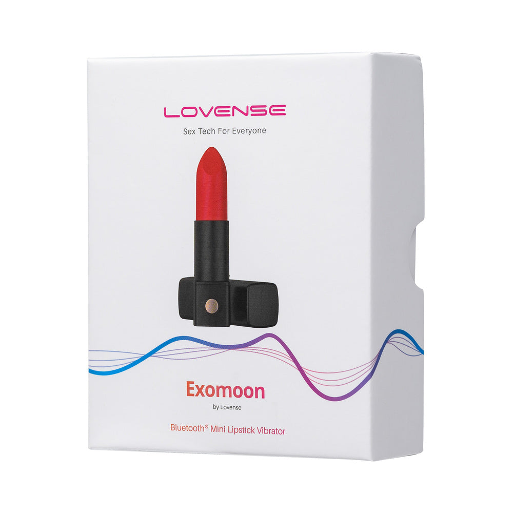 Lovense Exomoon Bluetooth Mini Lipstick Vibrator – Black