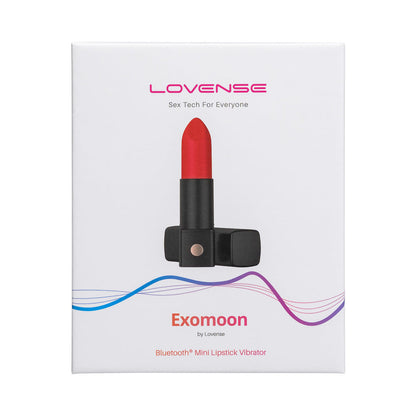 Lovense Exomoon Bluetooth Mini Lipstick Vibrator – Black