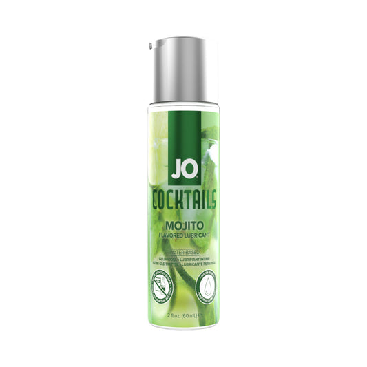 JO Cocktails Mojito Flavored Water-Based Lubricant 2 oz – Lime and Mint Flavor