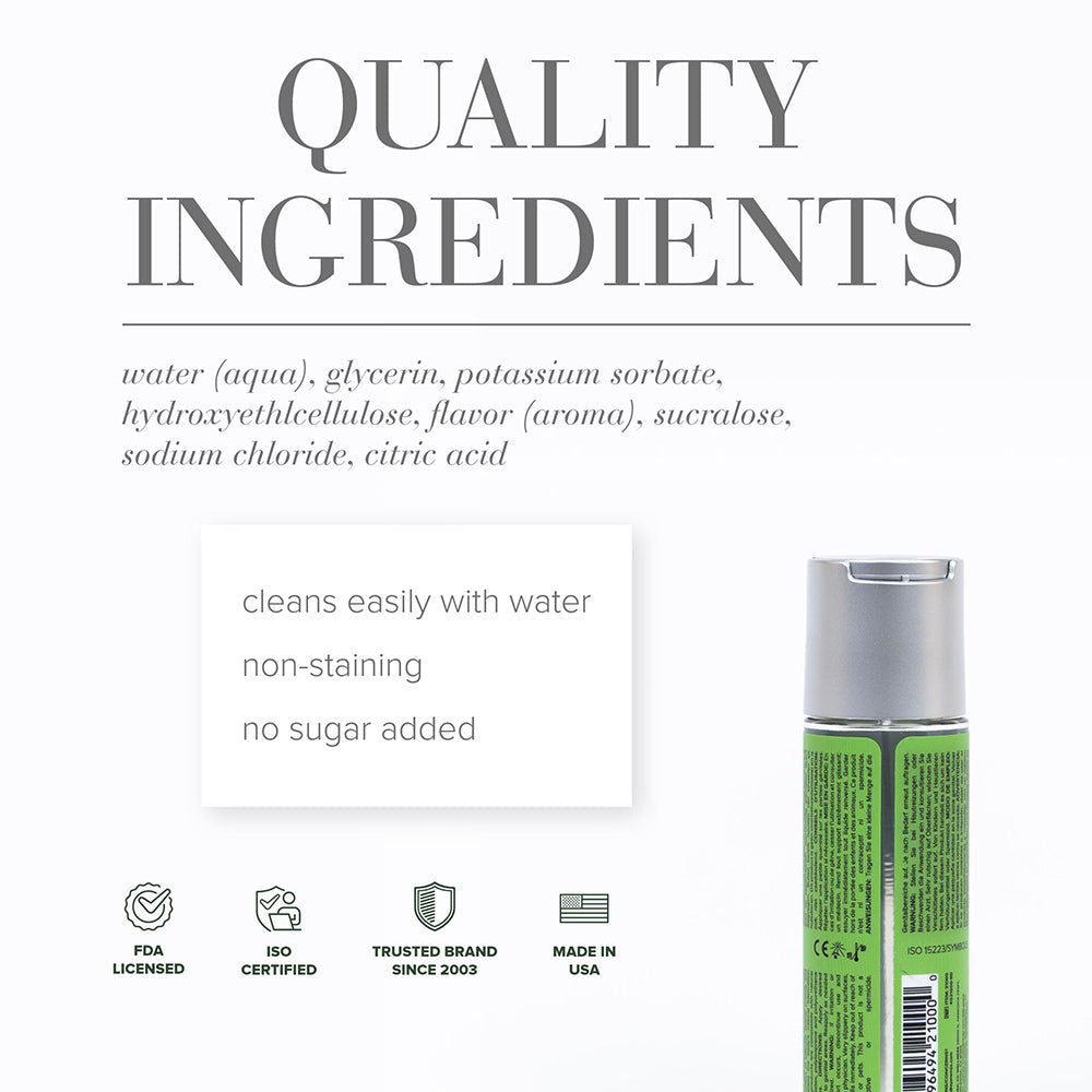 JO Cocktails Mojito Flavored Water-Based Lubricant 2 oz – Lime and Mint Flavor
