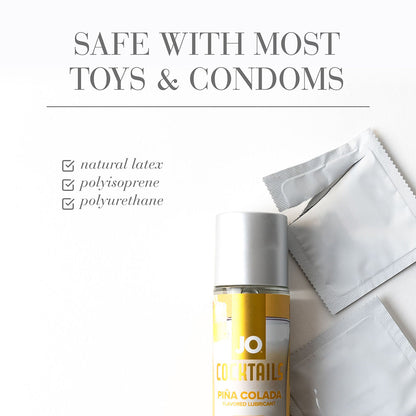 JO Cocktails Pina Colada Flavored Water-Based Lubricant 2 oz