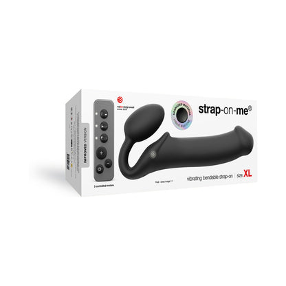 Lovely Planet Vibrating Bendable Strapless Strap-On - Black, XL