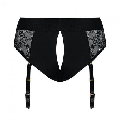 Strap-On-Me Diva Lingerie Harness XXL - Black Lace Design with Adjustable Garter Belts