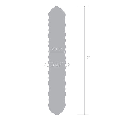 Electric Eel 9 in. Purple Rose Glass Dildo – Nubby Textured Design