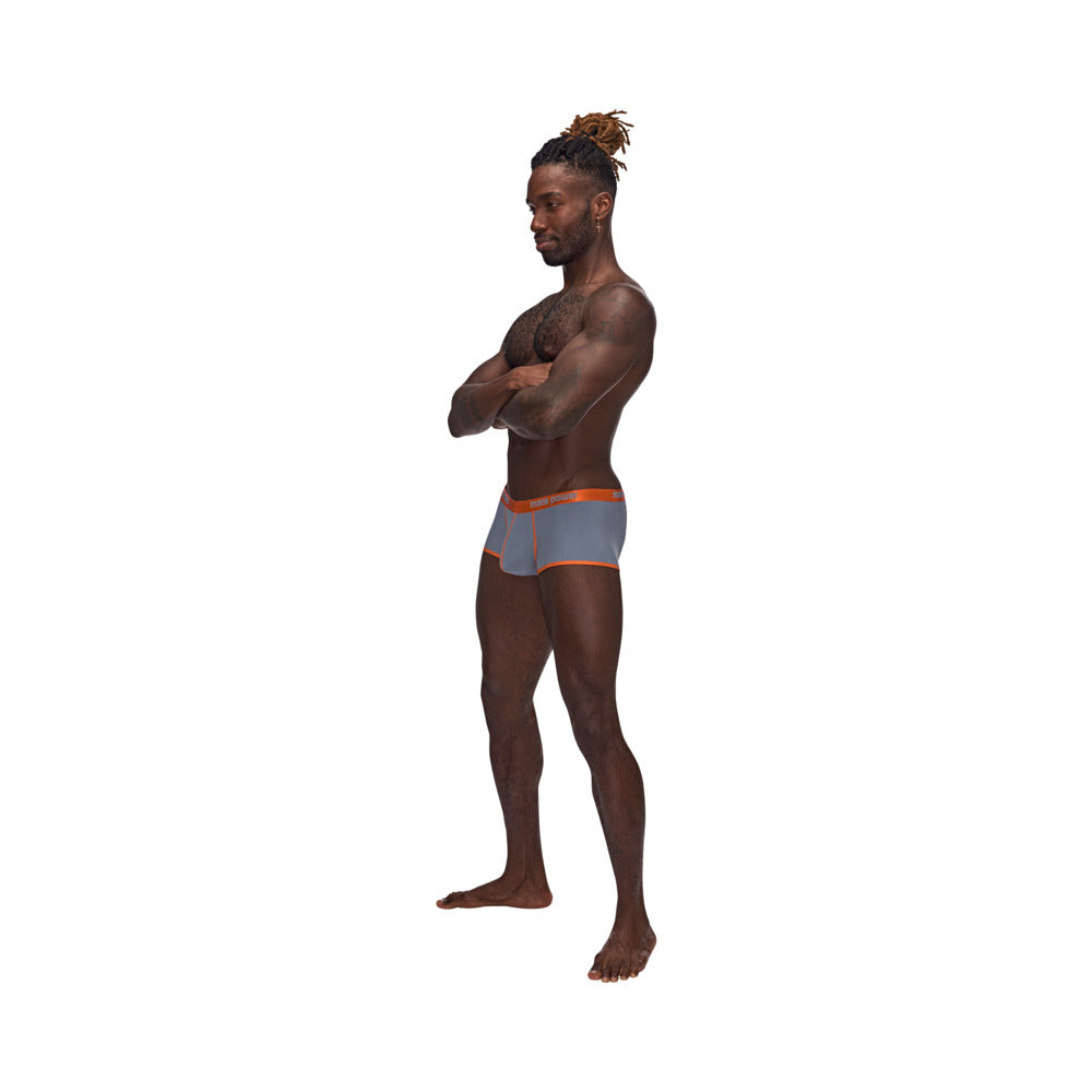 Male Power Casanova Uplift Mini Short – Gray – Boosting Uplift Pouch