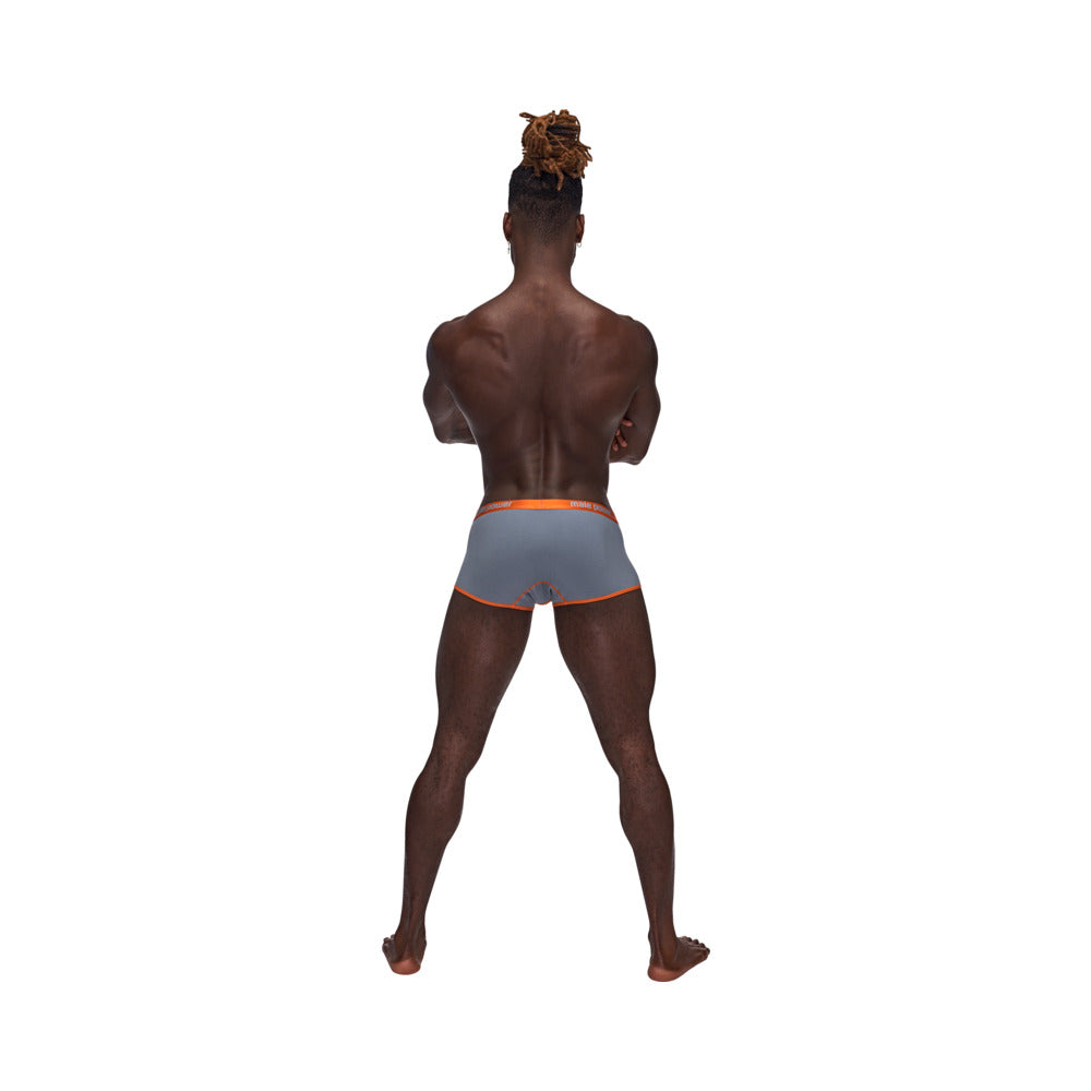 Male Power Casanova Uplift Mini Short – Gray – Boosting Uplift Pouch