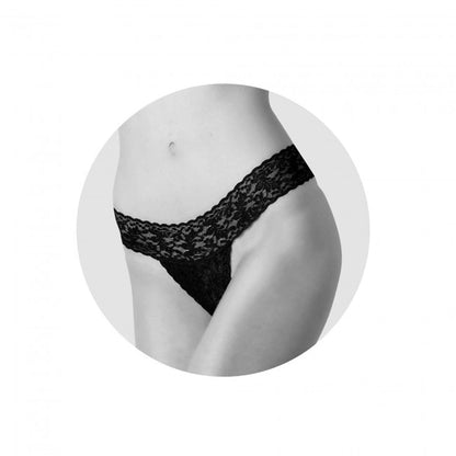 Love to Love Secret Panty 2 Rechargeable Vibrating Panty Set with Remote - Black Onyx