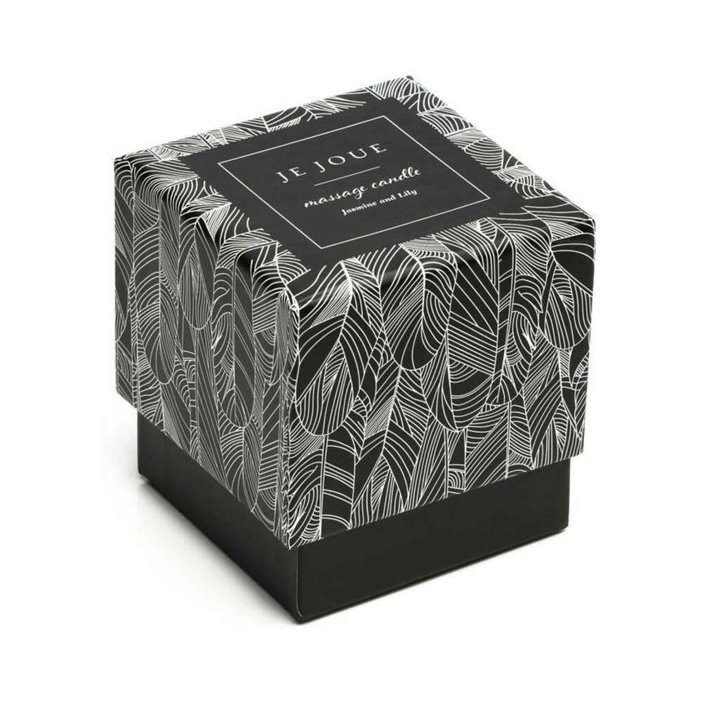 Je Joue Luxury Massage Candle Jasmine & Lily – Massage Candle – Black