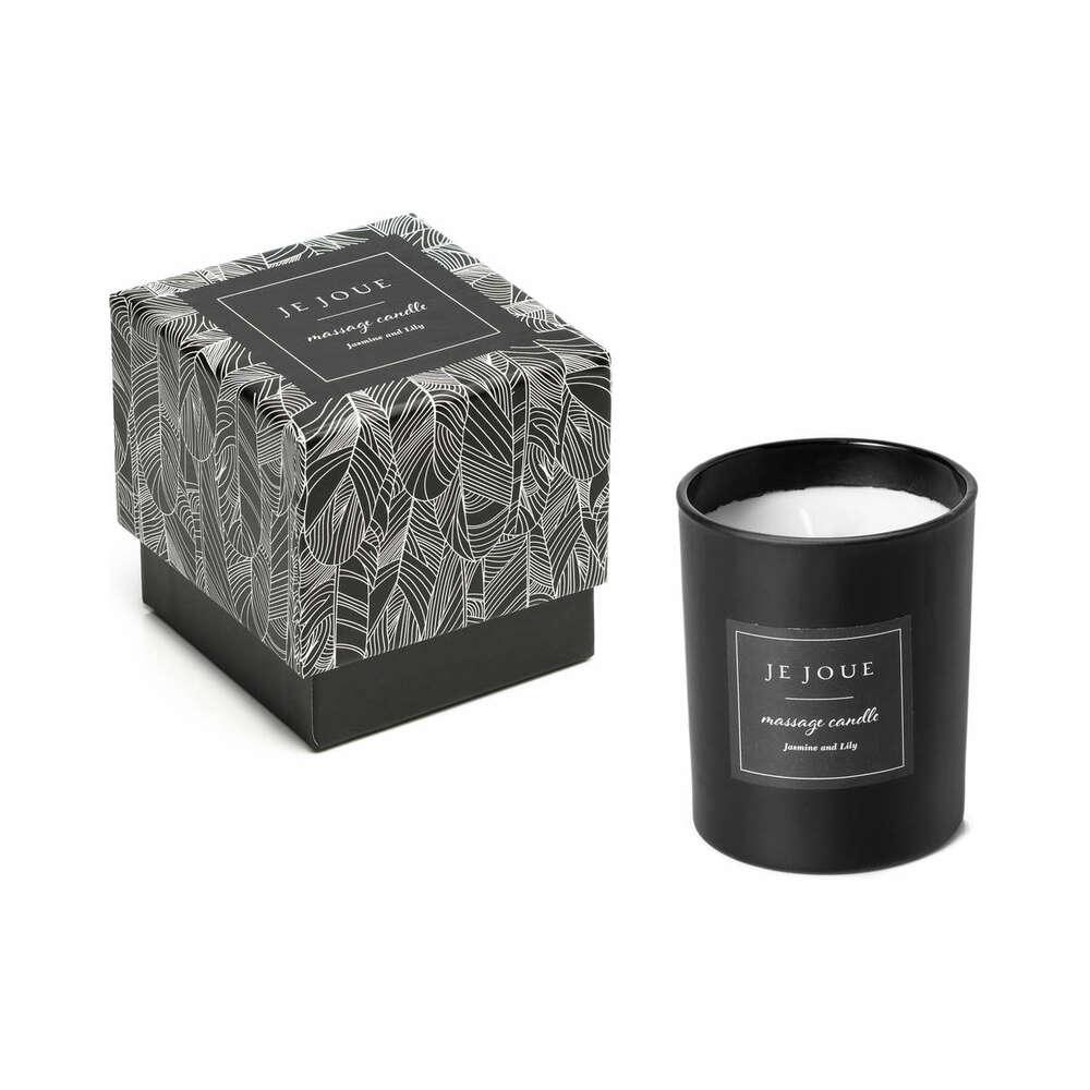 Je Joue Luxury Massage Candle Jasmine & Lily – Massage Candle – Black