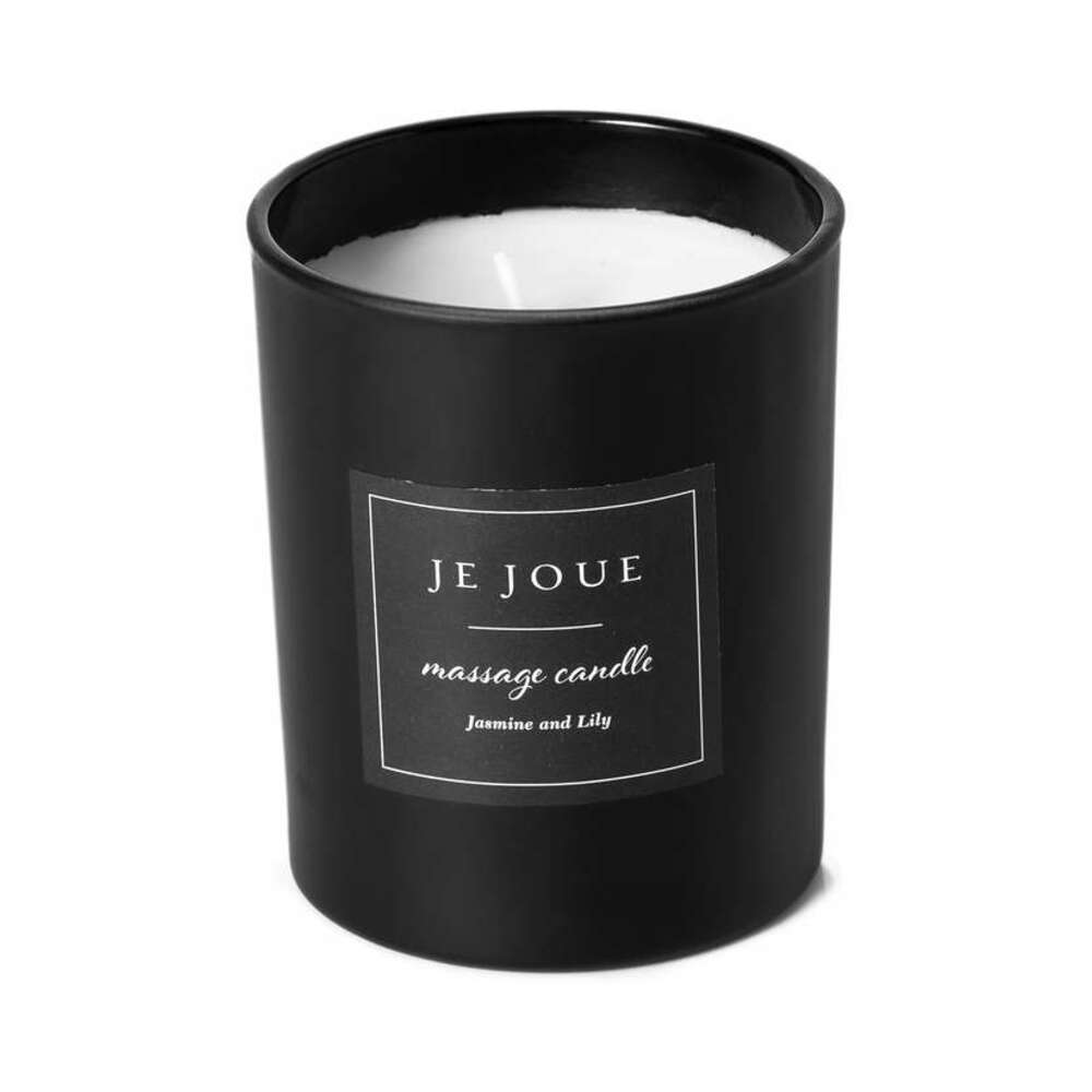 Je Joue Luxury Massage Candle Jasmine & Lily – Massage Candle – Black
