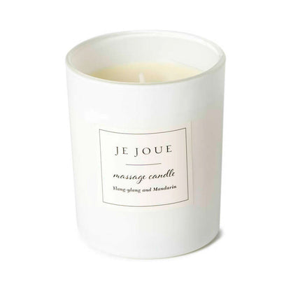 Je Joue Luxury Massage Candle Ylang Ylang & Mandarin - Massage Candle - White