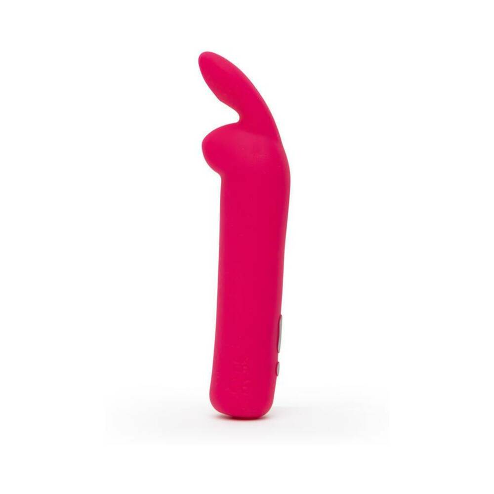 Happy Rabbit Rechargeable Silicone Bullet Vibrator with Ears – Pink