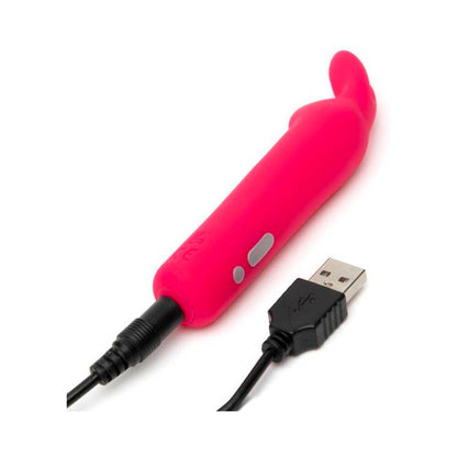 Happy Rabbit Rechargeable Silicone Bullet Vibrator with Ears – Pink