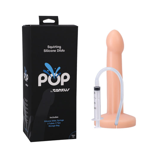 Tantus POP Squirting Dildo - Vanilla - 7.25 in