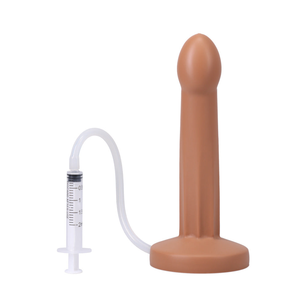 Tantus POP Squirting Dildo – Tan – Silicone – 7.25 in Length